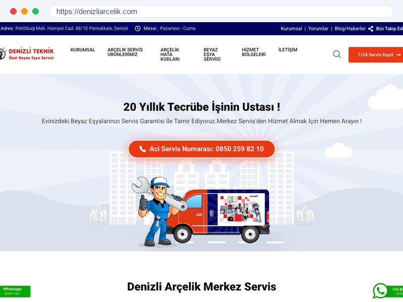 Denizli Arçelik Servisi