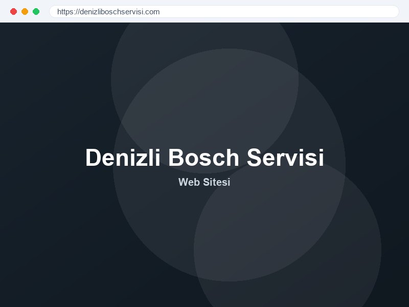 Denizli Bosch Servisi