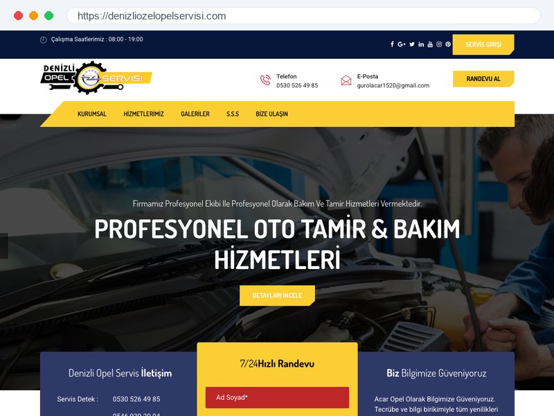 Denizli Özel Opel Servisi